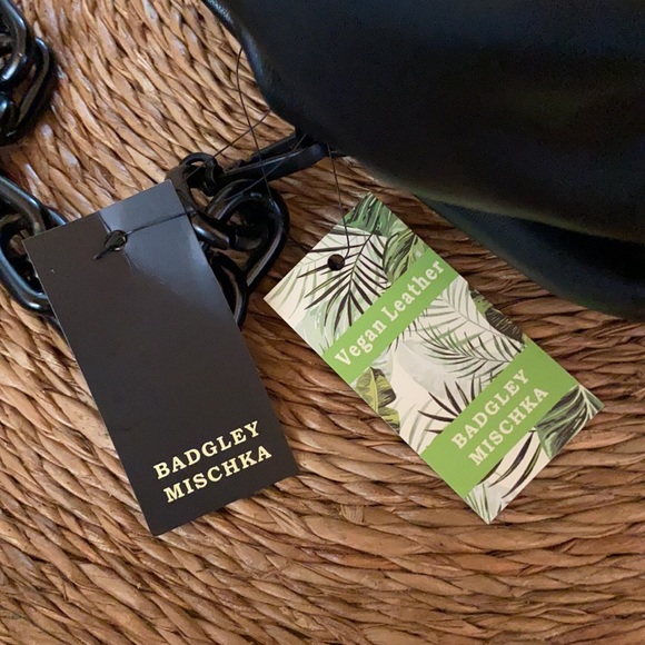 New badgley mischka black shoulder chain bag - Picture 4 of 10